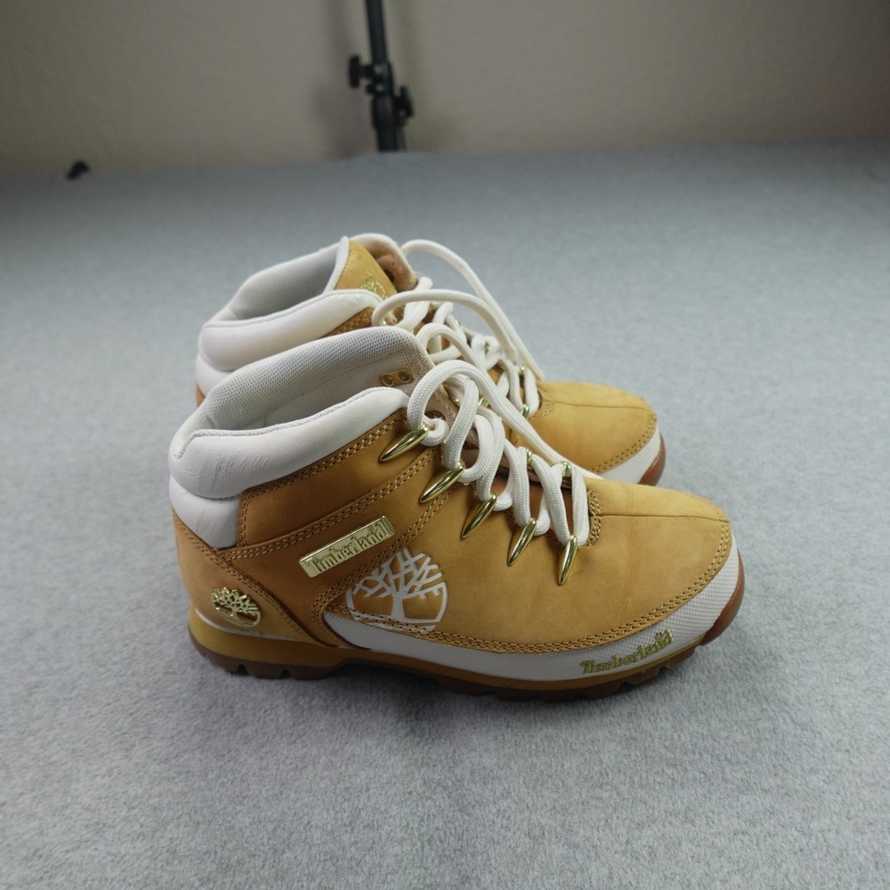 Timberland Boots Womens 6.5 Wheat White Gold Nellie Chukka Outdoor Classic